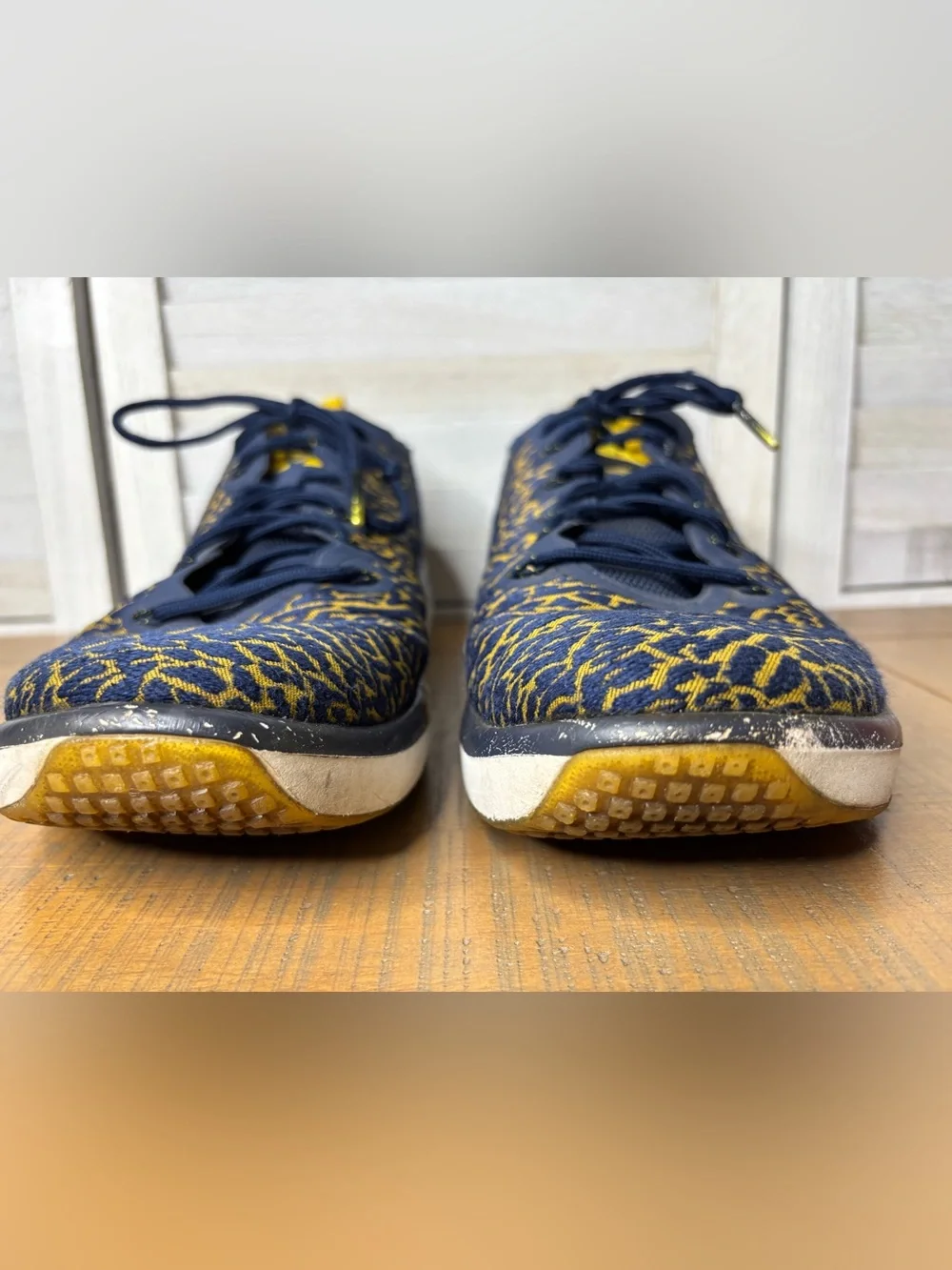 Jordan Trainer 1 Low Michigan Wolverines Mens Size 13 College Navy Yellow GUC